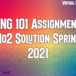 ENG101 Assignment No2 Solution Spring 2021