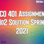 ECO401 Assignment No2 Solution Spring 2021