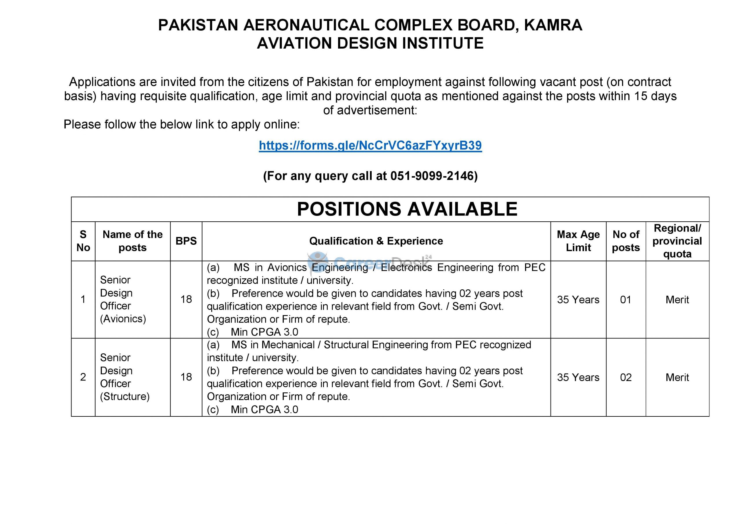Pakistan Aeronautical Complex PAC Kamra Latest Jobs August 2021