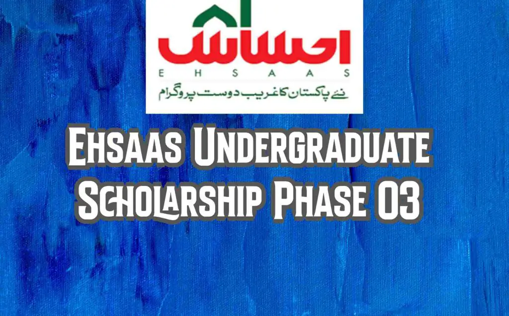 Ehsaas Undergraduate Scholarship Program