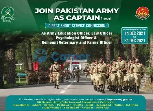 Join Pakistan Army As Captain Through Direct Short Service Commission 2021