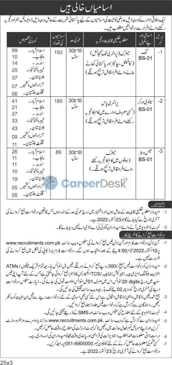 Ministry of Defense MOD New Jobs 2022 Apply Online