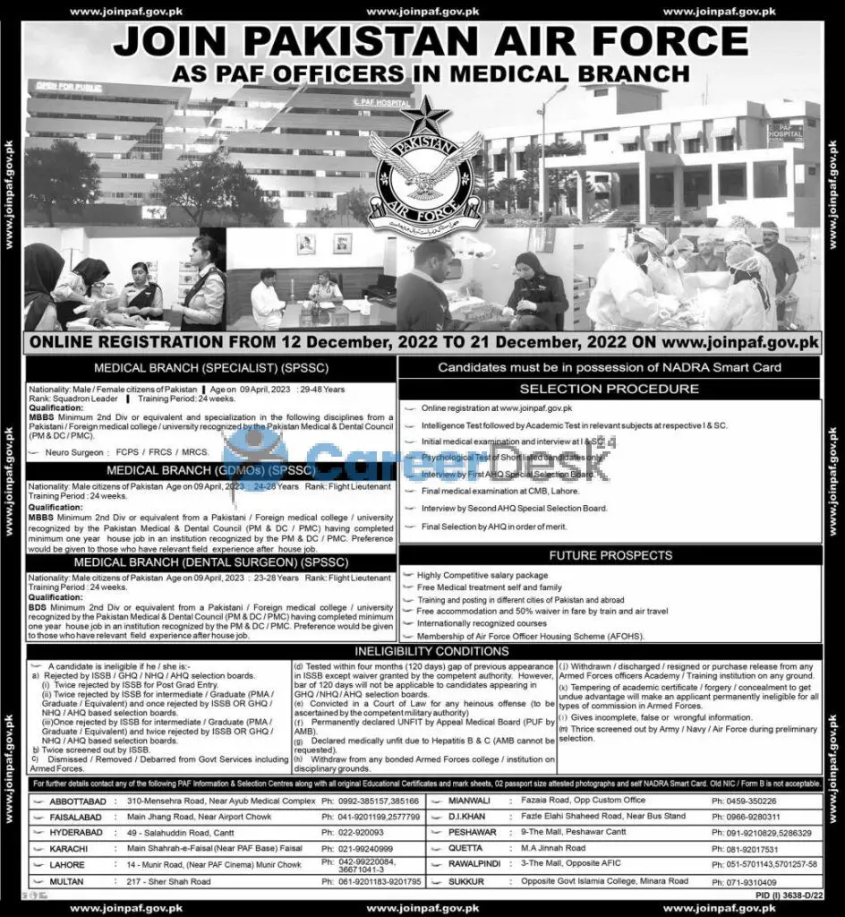 Join Pakistan Air Force PAF Latest Jobs 2022 Online Apply