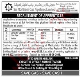 Sui Northern Gas Pipelines Limited SNGPL New Jobs 2023
