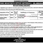 Latest Prime Minister Office PMO Jobs 2023